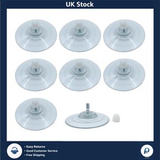 Strong Clear Suction Cups with M8 Screw Hooks 85mm Diameter 8 Pcs