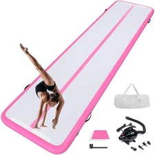 20ft Inflatable Air Gymnastics Training Mat 4 Inches Thich Tumbling Tracks Ma...