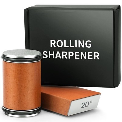 Rolling Knife Sharpener Kit 15 and 20 Degree Angle Tool Kitchen Knives
