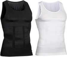 SHAPERLUV - Male Shaper Tank Shaperluv Body Shirt Men Abs Slim Top Undershirt