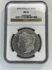 1878 7TF Rev of 78 Morgan Dollar, NGC MS61, flashy white First Year Issue