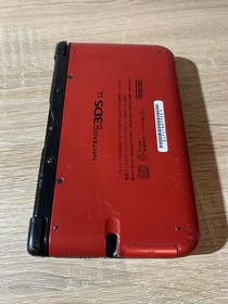 7241 Nintendo 3DS LL Red Black Good Condition TESTED