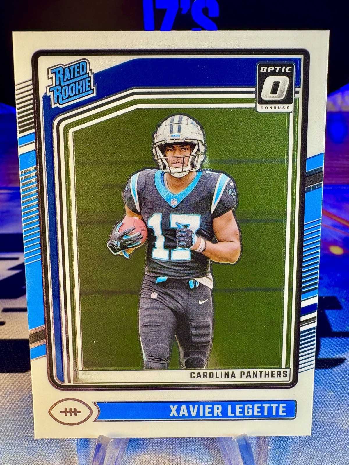 2024 Xavier Legette Panini Donruss Optic Rated Rookie #299 Carolina Panthers