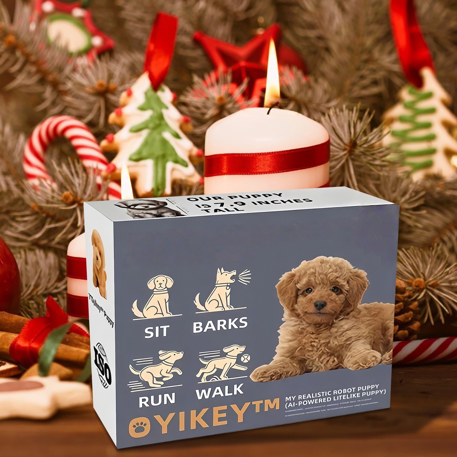 Robot Puppy Electronic Interactive Dog-Walking Barking For Kids And Pet Lovers