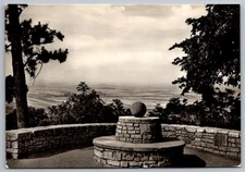 Goethebank View Eckartsburg Germany 1967 Black & White Postcard