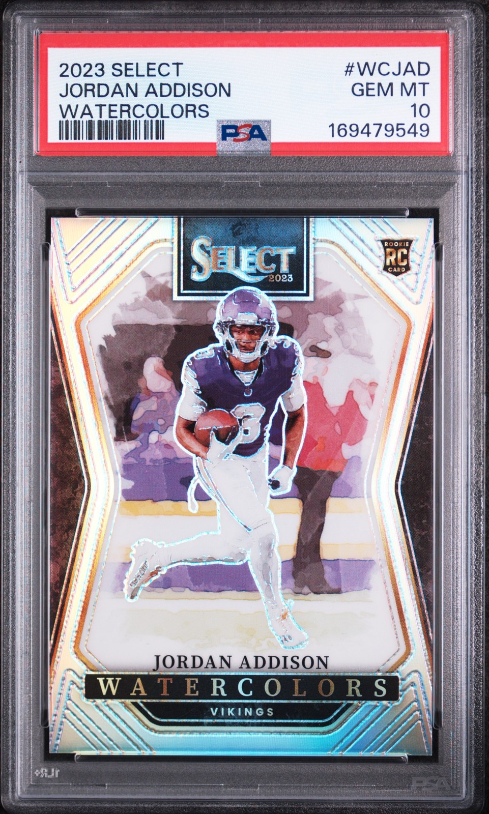 Jordan Addison Panini Select Watercolors #WCJAD Base