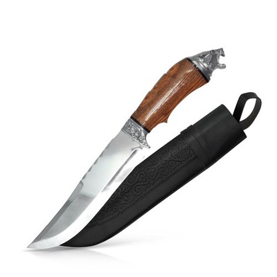 Usbekisches Kochmesser Pchak 232 Пчак Messer Пичак Handarbeit Edelstahl 34,5 cm