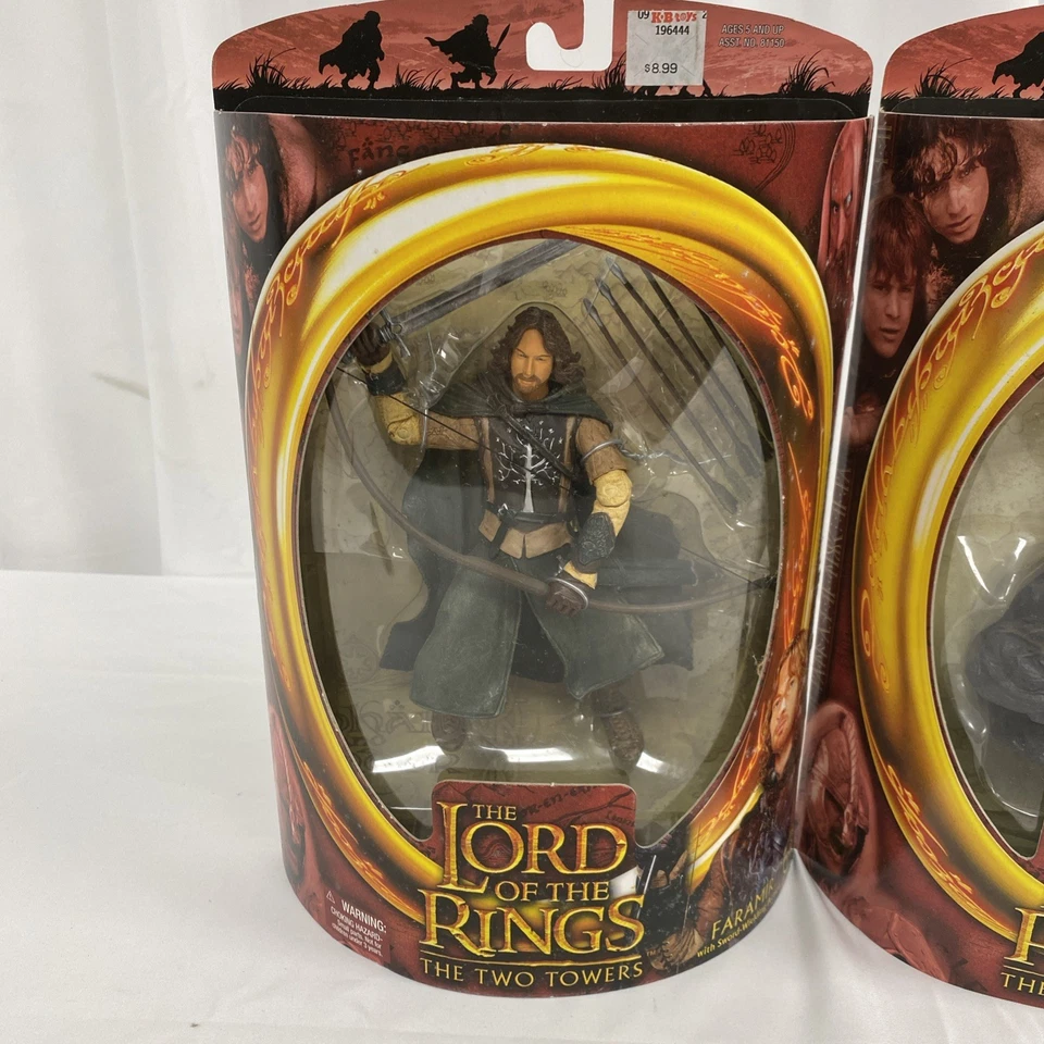 Juego de 2 figuras de El Señor de los Anillos - Las Dos Torres 6" ¡Nuevo en Caja! Gollum/Farmir Foto 4 de 4