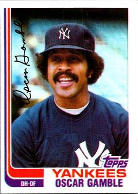 Oscar Gamble 1982 Topps #472 New York Yankees