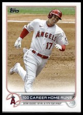 2022 Topps Update Series Shohei Ohtani 100 Career Home Runs #US92 LA Angels