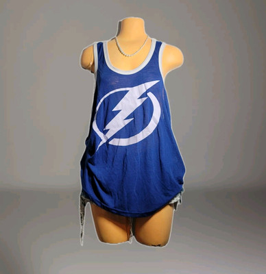 GIII 4Her Tampa Bay Lightning NHL Hockey Blue Tank Top Size XL NWT 