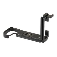 L-Bracket for Nikon Z5 II Camera- Quick Release Vertical Plate w/cold shoe Black