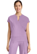 Cherokee KINETIC Scrubs Women's Dolman V-Neck Top IN655A LWLC Livewire Lilac