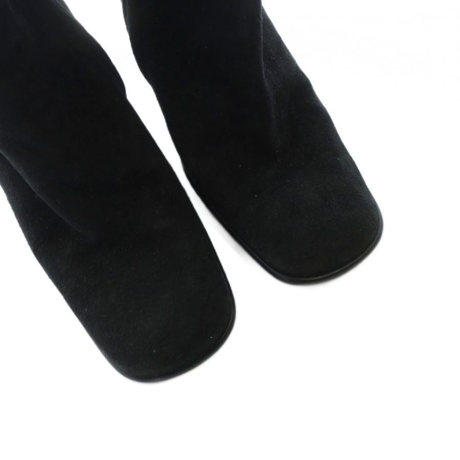 GUCCI Short Square Toe Chunky Heel Suede Boots Size:34.5/JP:21.5 141187K Authen thumbnail 4