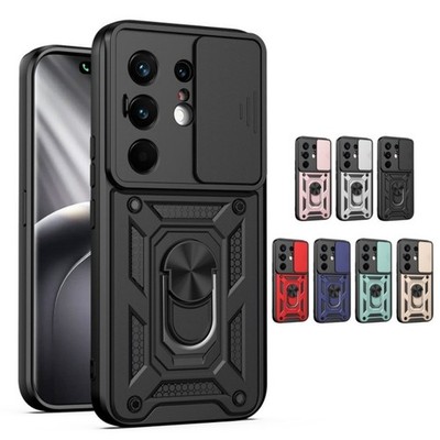 Slide Camera Protection Armor Back stand Case For Tecno Camon 50 Pro 4G / CN5c