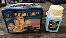 Vintage Knight Rider Metal Lunch Box with Thermos 1982-1983 David Hasselhoff