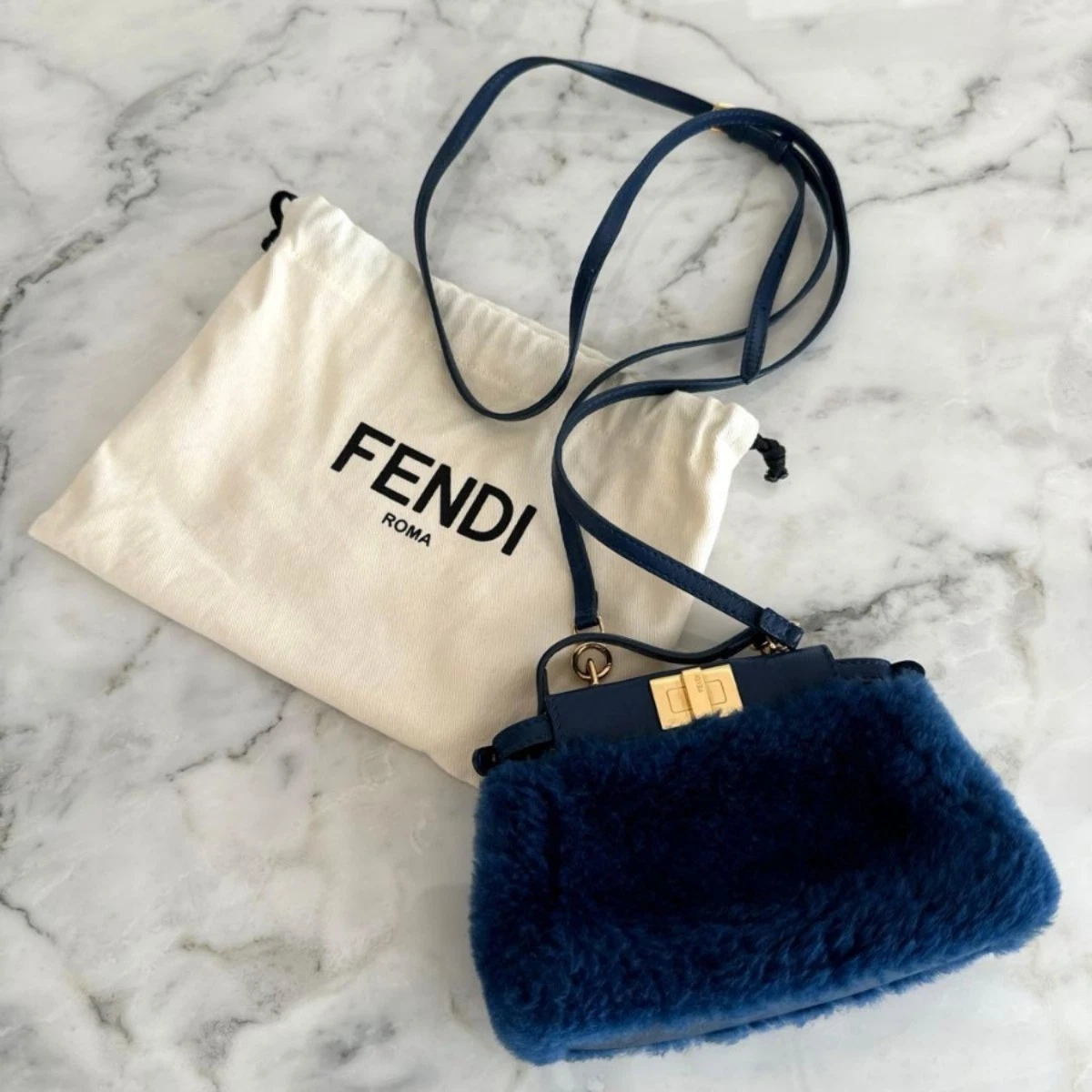 Fendi Peekaboo Blue Bags & Handbags for Women for sale - eBay