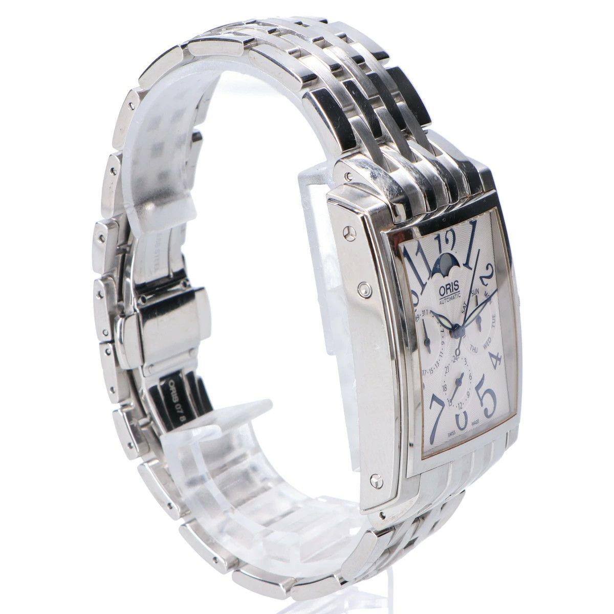 ORIS 7658 Rectangular Complication Moon Phase Aut… - image 6