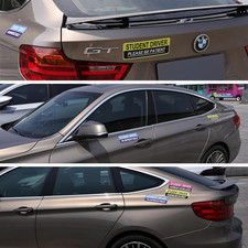 2pcs Student Driver Magnet for Car,Safety Warning Be Patient New Driver Stick...