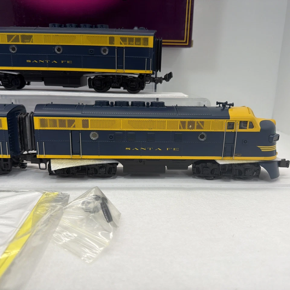 MTH Premier 20-2219-1 Santa Fe Blue F-3 ABA Diesel Set PS.1 O Gauge New BCR 201L - Image 3 of 4
