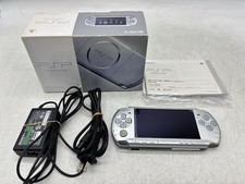 Sony PSP 3000 Mystic Silver Console PSP-3000MS Boxed w/ Cable No Battery [Japan]
