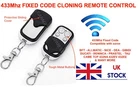 433mhz Cloning Remote Control Key Fob Electric Gate Car Garage Door Opener BFT