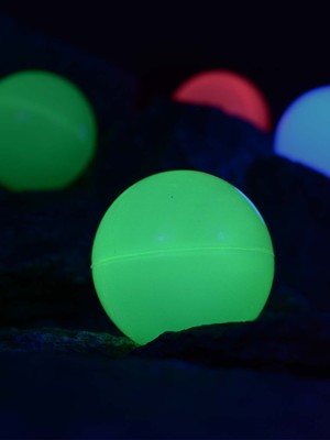 8cm UV Schwarzlicht Neon Spielball Blacklight Party Fluo Goa