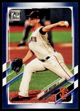 2021 Topps Tony Watson 589 Royal Blue San Francisco Giants