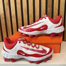 SIZE 11.5 - Nike Alpha Huarache Elite 4 Low MCS Baseball Cleats Red FD6255-105
