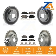 Coat Disc Brake Rotors Semi-Metallic Pad Front Rear Kit For 2016-2022 Honda HR-V