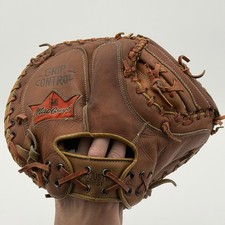 Vintage Thurman Munson MacGregor C4TS Autograph Model Catchers Mitt Brown RHT