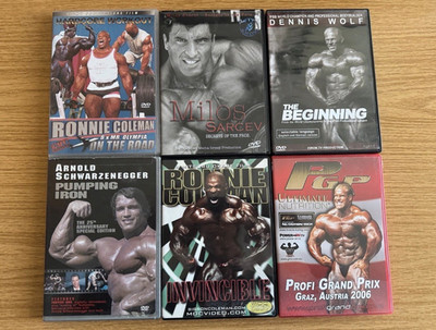   Seltene Bodybuilding DVDs   Ronnie Coleman, Arnold, Milos Sarcev, Dennis Wolf