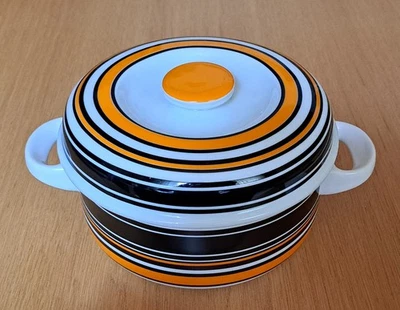 Thomas Flammfest „Scandic“ – Schüssel mit Deckel - 19 cm - Schwarz-Orange - Bild 1 von 4