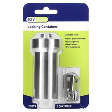 Locking Container, Stainless Steel, 3 Pieces