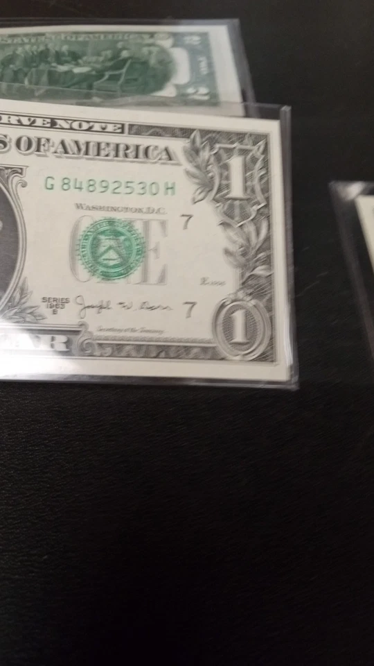 3-😎 🎶 2-$1 And1-$2/63-B Barr/95'FR/76'$2STAR/All Signed By Pepsi Bill Stoddard - Image 4 of 4