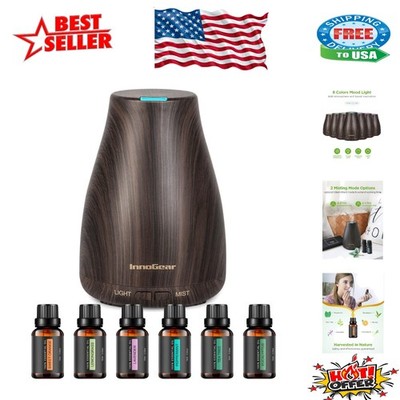 6-Scent Essential Oil Diffuser - Automatic Shut-Off Cool Mist Aromatherapy