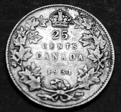 1931 25¢ silver proof like coin with great details