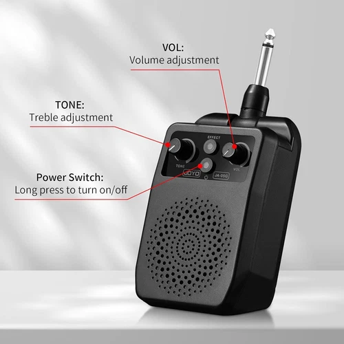 JOYO Mini Guitar Amp 5W Portable Small Electric Guitar Practice Amp Bluetooth Re - Picture 5 of 7