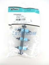 Panduit FAP3WAQDSC Fiber Panel w/3 SC 10Gig Duplex Multimode Adapters Aqua STSI