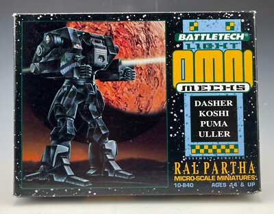 Vintage Ral Partha Battletech Mini Light Omni Mechs 10-840 Micro Scale UnBuilt