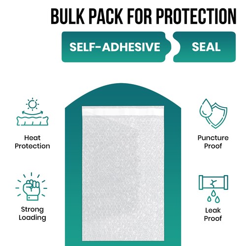 Bubble Out Bags Protective Wrap Bubble Pouches 4x5.5 4x7.5 6x8.5 8x11.5 12x15.5 - Picture 4 of 35
