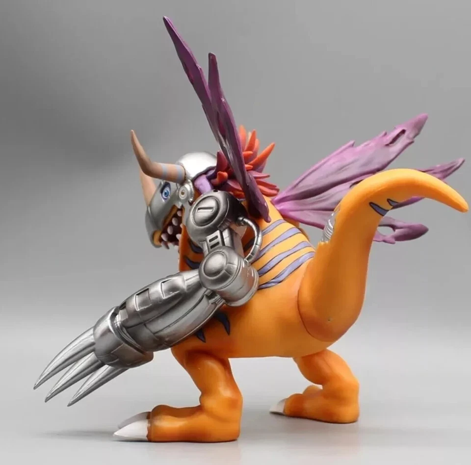Digimon Figure Metal Greymon Office Action Figure Toy Desk Decoration Statue - Image 3 of 4