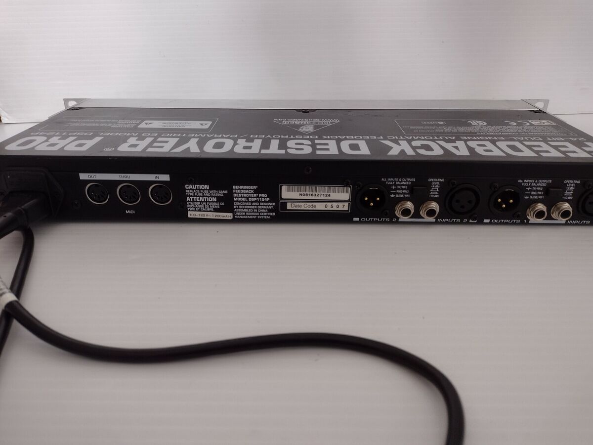 Behringer Feedback Destroyer Pro DSP1124P | eBay Behringer Feedback Destroyer Pro DSP1124P | eBay