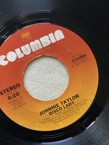 Johnnie Taylor Disco Lady / You’re The Best In The World 45 1976 Vinyl 7 Inch - Imagen 4 de 12