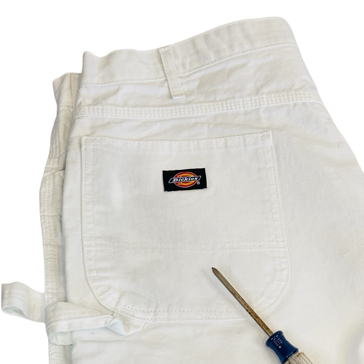 Dickies Sherwin Williams Mens 40x32 Carpenter Painter Pants White