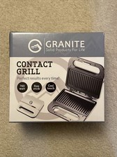 NEU GRANIT KONTAKTGRILL 760 WATT Antihaft Cool Touch Überhitzungsschutz 