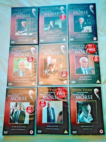 INSPECTOR MORSE - DVD BUNDLE - ( 18 DISC ) - EPISODES 1-16 + 19 & 20 - JOHN THAW
