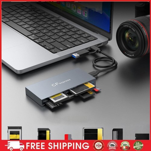 6-in-1 CFexpress Typ B/CF/XD/MS/SD/TF All-in-One-Kartenleser, 10 Gbit/s, praktis