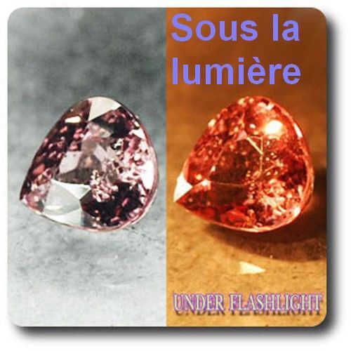 Grenat Malaya orange 0.90 cts la pierre fine de Tanzanie pour bague sur mesure