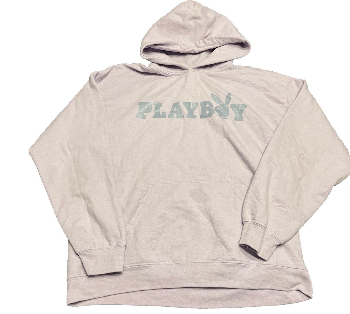 Playboy Large Logo Pullover Front Pockets Hoodie Men's Large L1